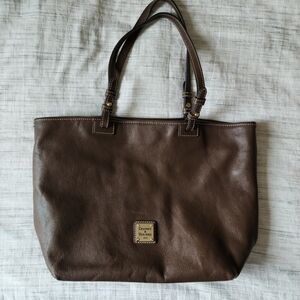 Dooney & Bourke Brown Leather Tote Bag